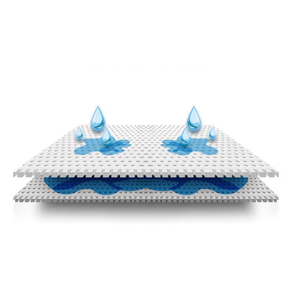 20Pcs Disposable Diaper Pad Baby Nursing Pad Water Absorption Changing Mat Breathable Nappy for Adults Cloth Blue Elderly Baby