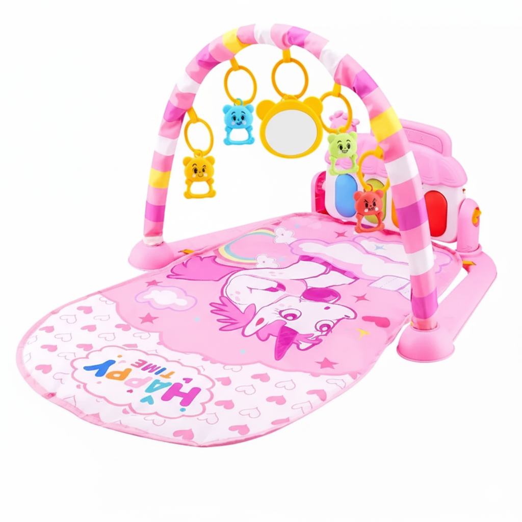 Baby Fitness Stand Music Play Gym Activity Toys Newborn Piano Crawling Blanket Pedal Game Pad Early Education 0-36 Months Gifts