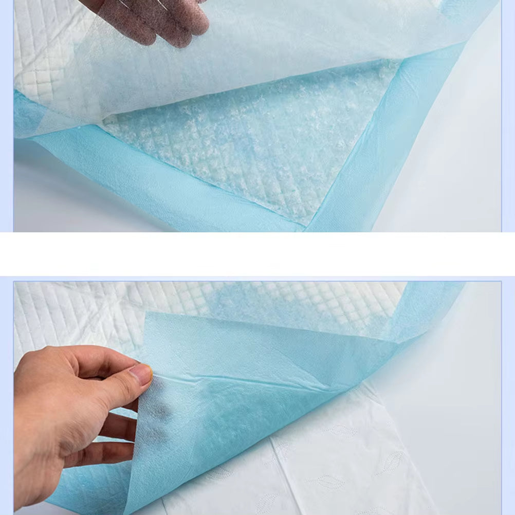 20Pcs Disposable Diaper Pad Baby Nursing Pad Water Absorption Changing Mat Breathable Nappy for Adults Cloth Blue Elderly Baby