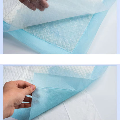 20Pcs Disposable Diaper Pad Baby Nursing Pad Water Absorption Changing Mat Breathable Nappy for Adults Cloth Blue Elderly Baby