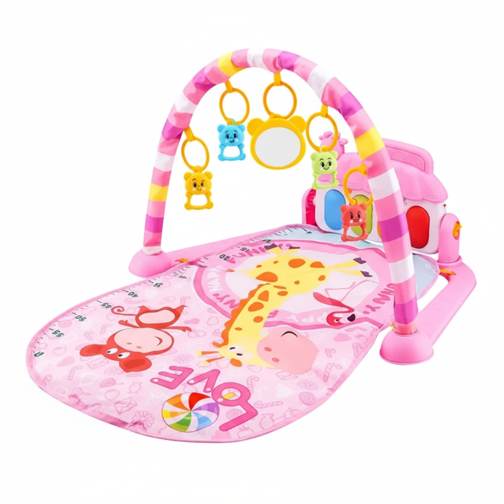 Baby Fitness Stand Music Play Gym Activity Toys Newborn Piano Crawling Blanket Pedal Game Pad Early Education 0-36 Months Gifts