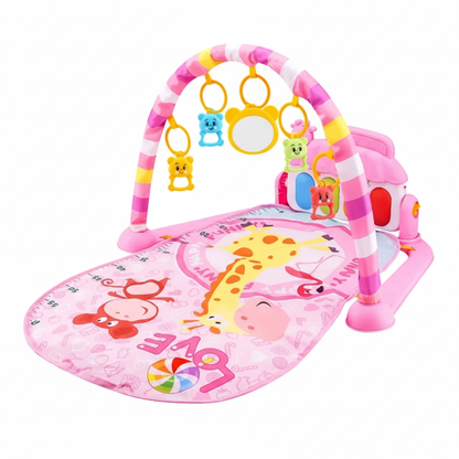 Baby Fitness Stand Music Play Gym Activity Toys Newborn Piano Crawling Blanket Pedal Game Pad Early Education 0-36 Months Gifts