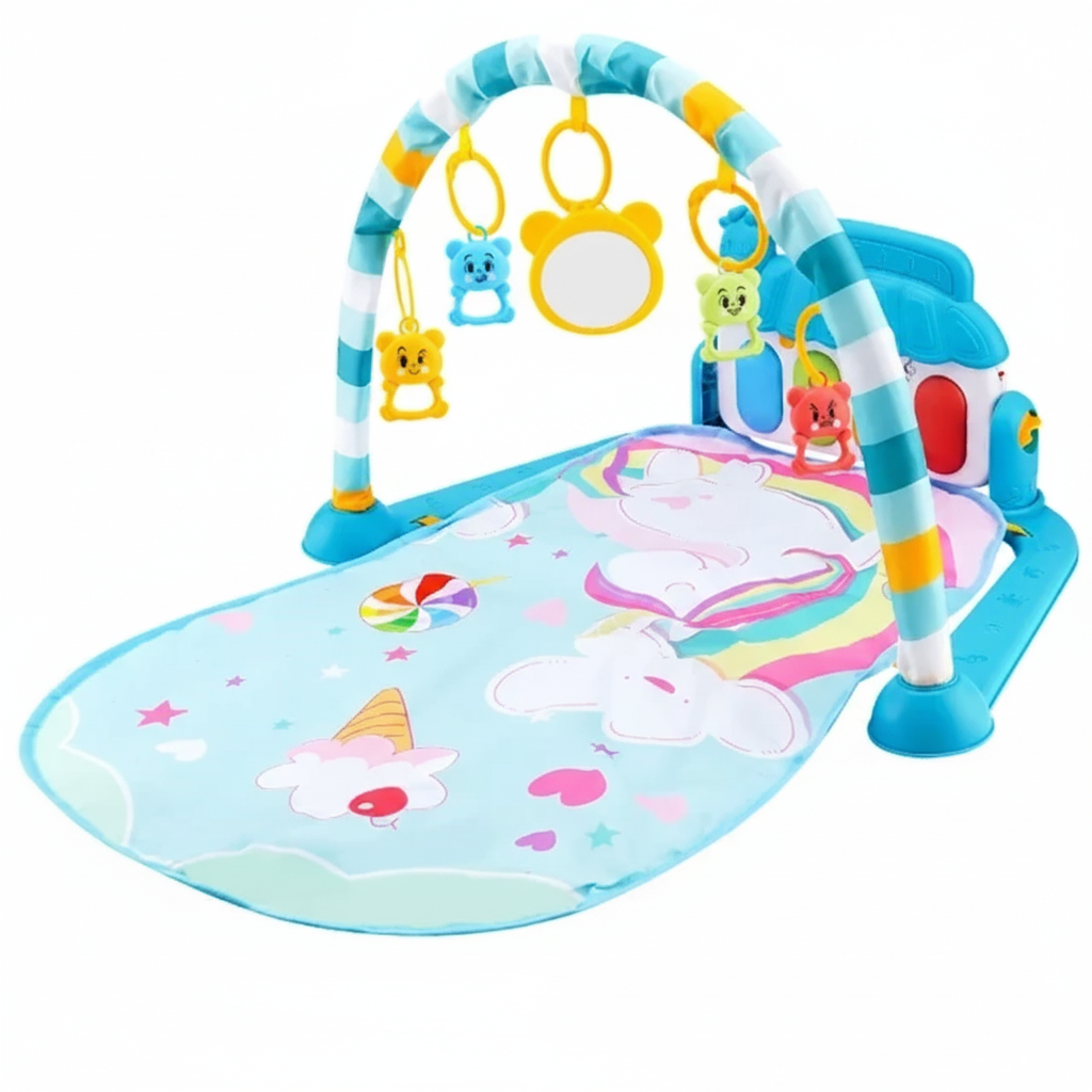 Baby Fitness Stand Music Play Gym Activity Toys Newborn Piano Crawling Blanket Pedal Game Pad Early Education 0-36 Months Gifts