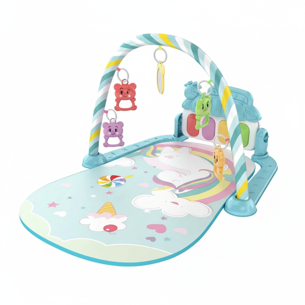 Baby Fitness Stand Music Play Gym Activity Toys Newborn Piano Crawling Blanket Pedal Game Pad Early Education 0-36 Months Gifts