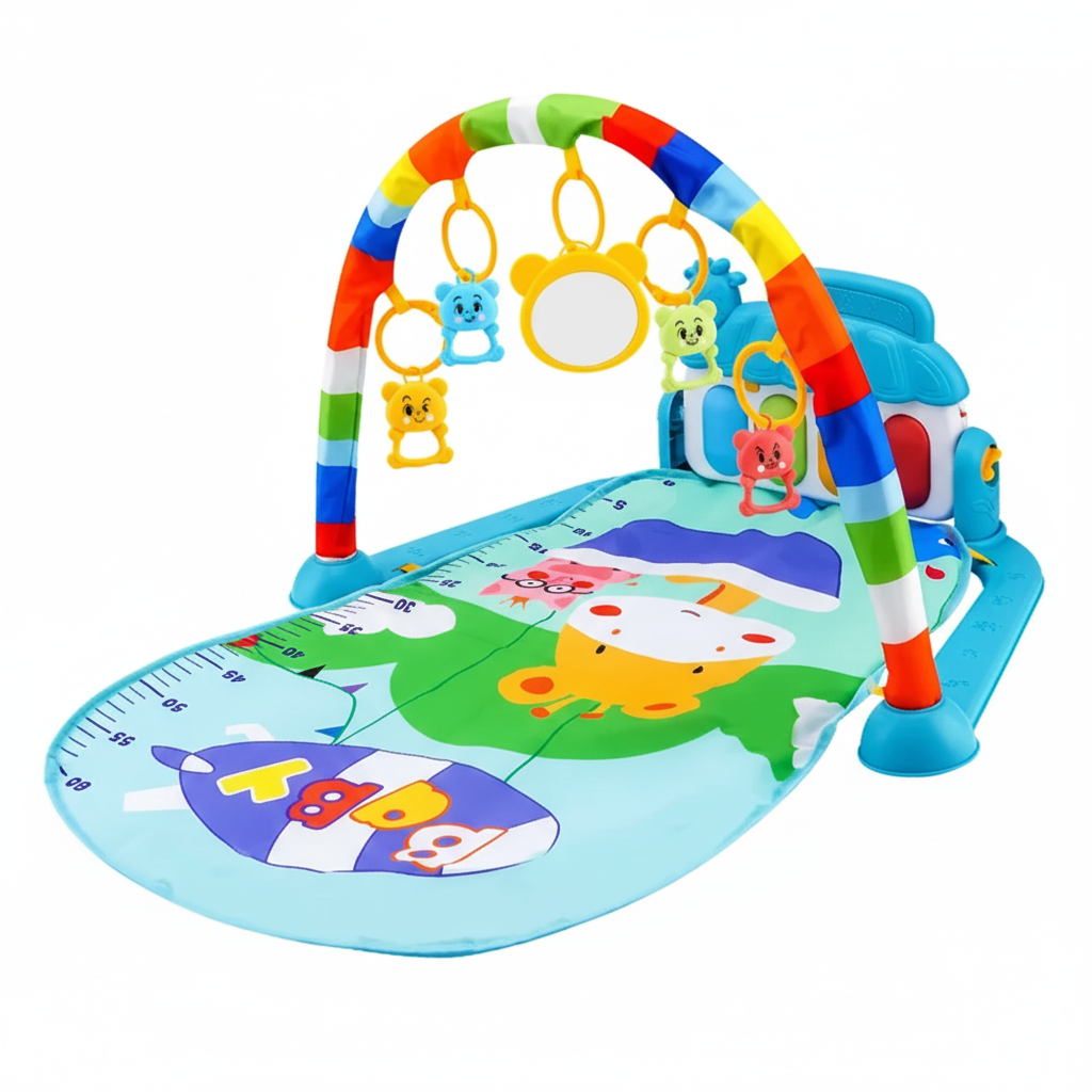 Baby Fitness Stand Music Play Gym Activity Toys Newborn Piano Crawling Blanket Pedal Game Pad Early Education 0-36 Months Gifts