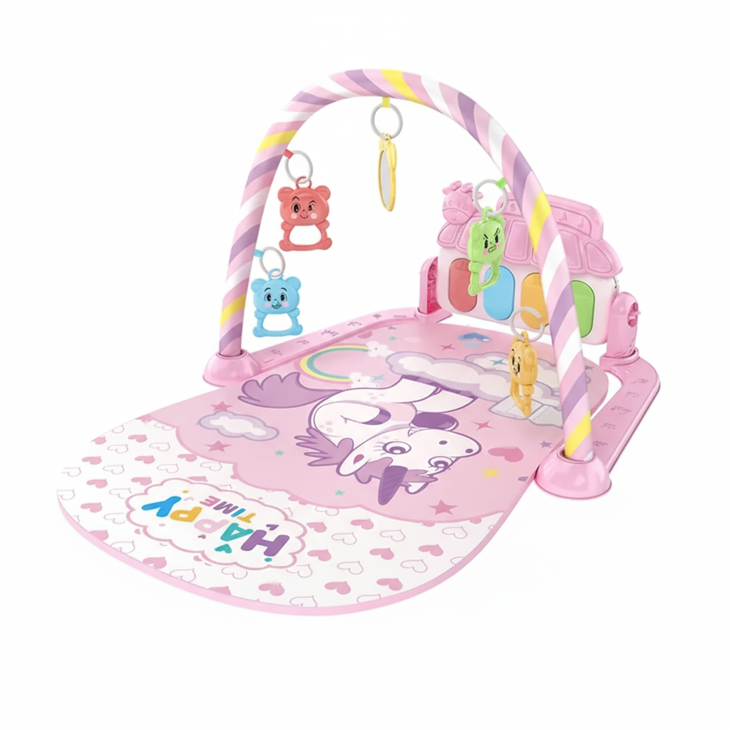 Baby Fitness Stand Music Play Gym Activity Toys Newborn Piano Crawling Blanket Pedal Game Pad Early Education 0-36 Months Gifts