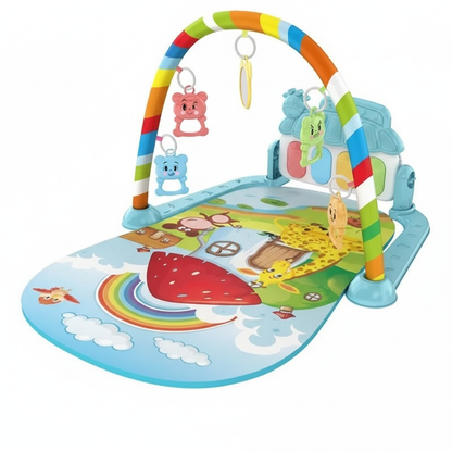 Baby Fitness Stand Music Play Gym Activity Toys Newborn Piano Crawling Blanket Pedal Game Pad Early Education 0-36 Months Gifts
