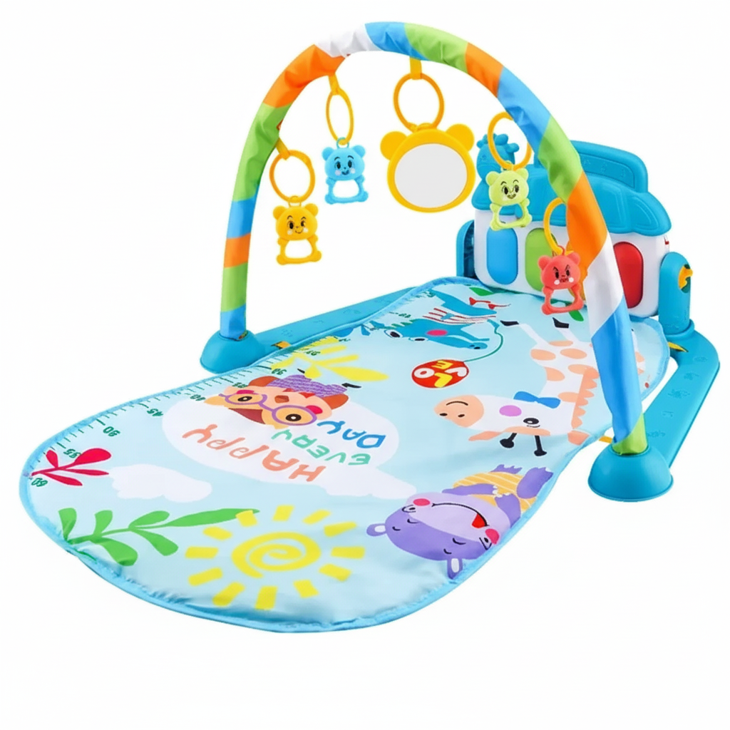Baby Fitness Stand Music Play Gym Activity Toys Newborn Piano Crawling Blanket Pedal Game Pad Early Education 0-36 Months Gifts