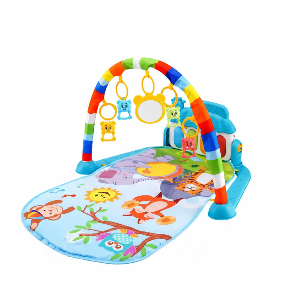 Baby Fitness Stand Music Play Gym Activity Toys Newborn Piano Crawling Blanket Pedal Game Pad Early Education 0-36 Months Gifts