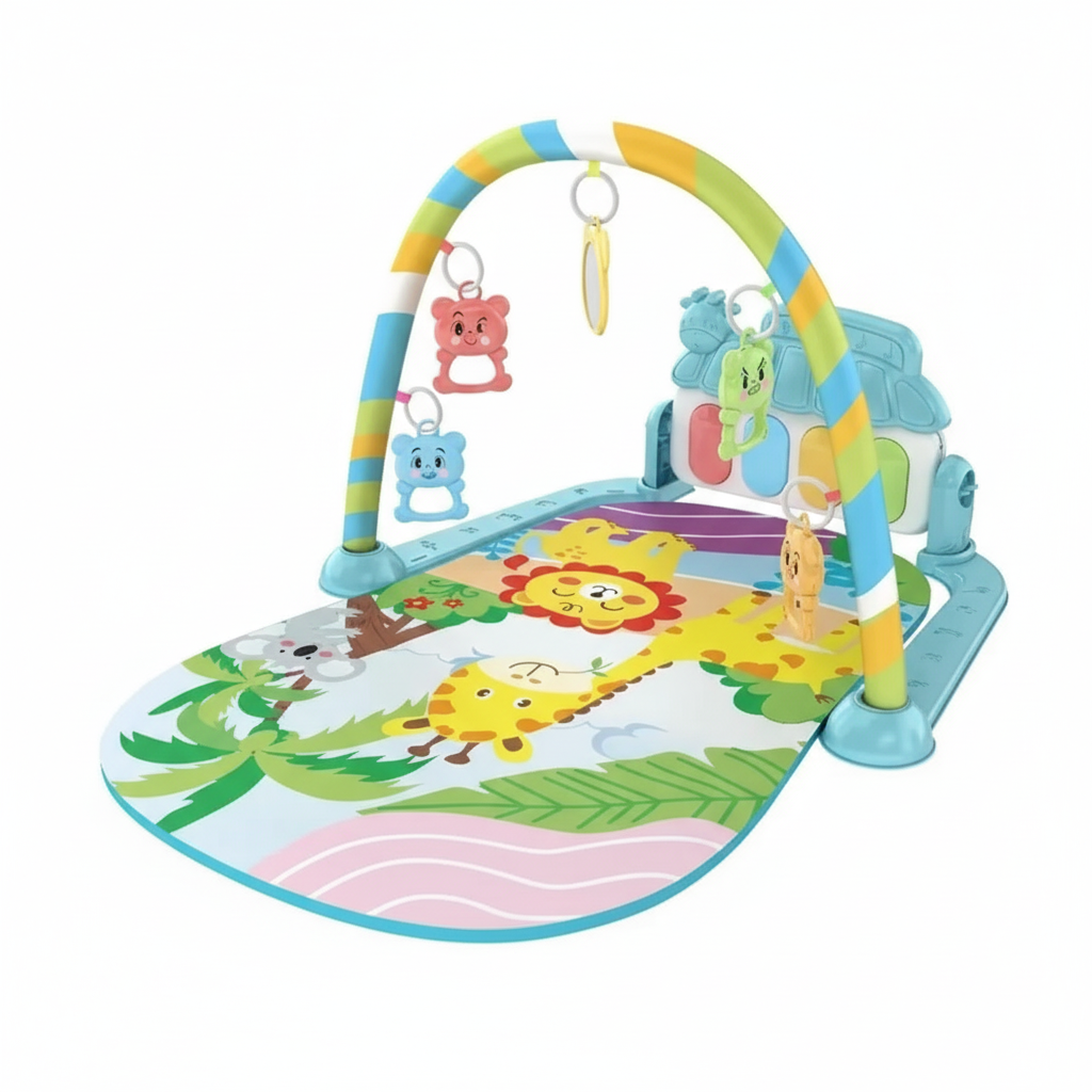 Baby Fitness Stand Music Play Gym Activity Toys Newborn Piano Crawling Blanket Pedal Game Pad Early Education 0-36 Months Gifts