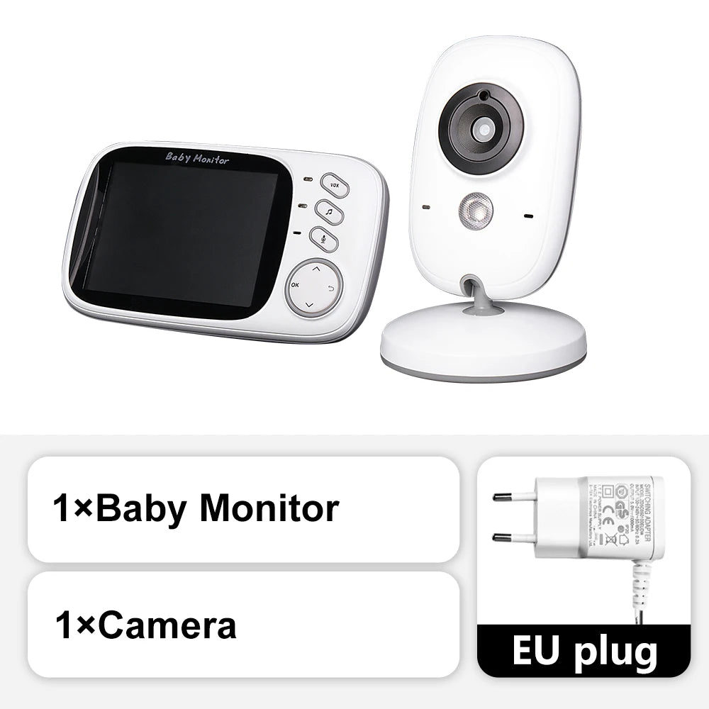 Check on Baby Day or Night: 3.5 Video Monitor with Temperature Sensor