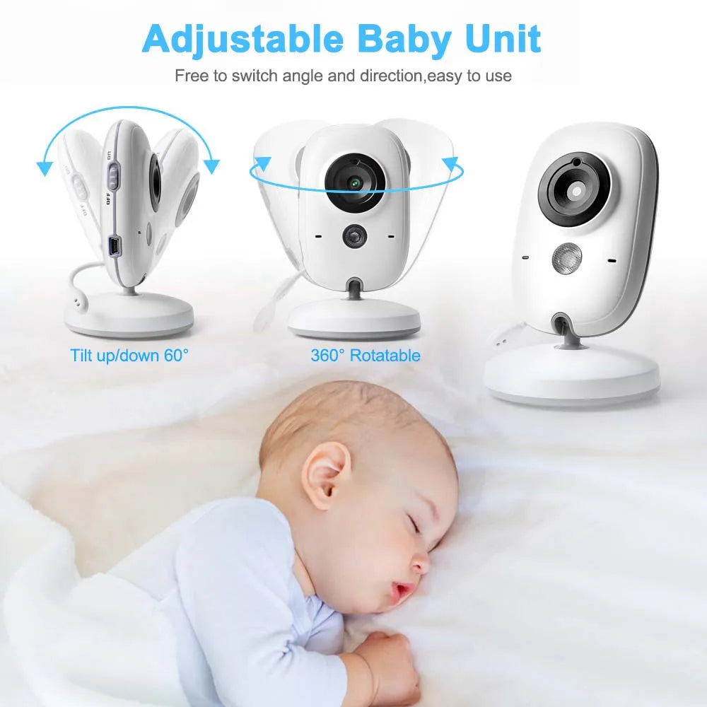 Check on Baby Day or Night: 3.5 Video Monitor with Temperature Sensor