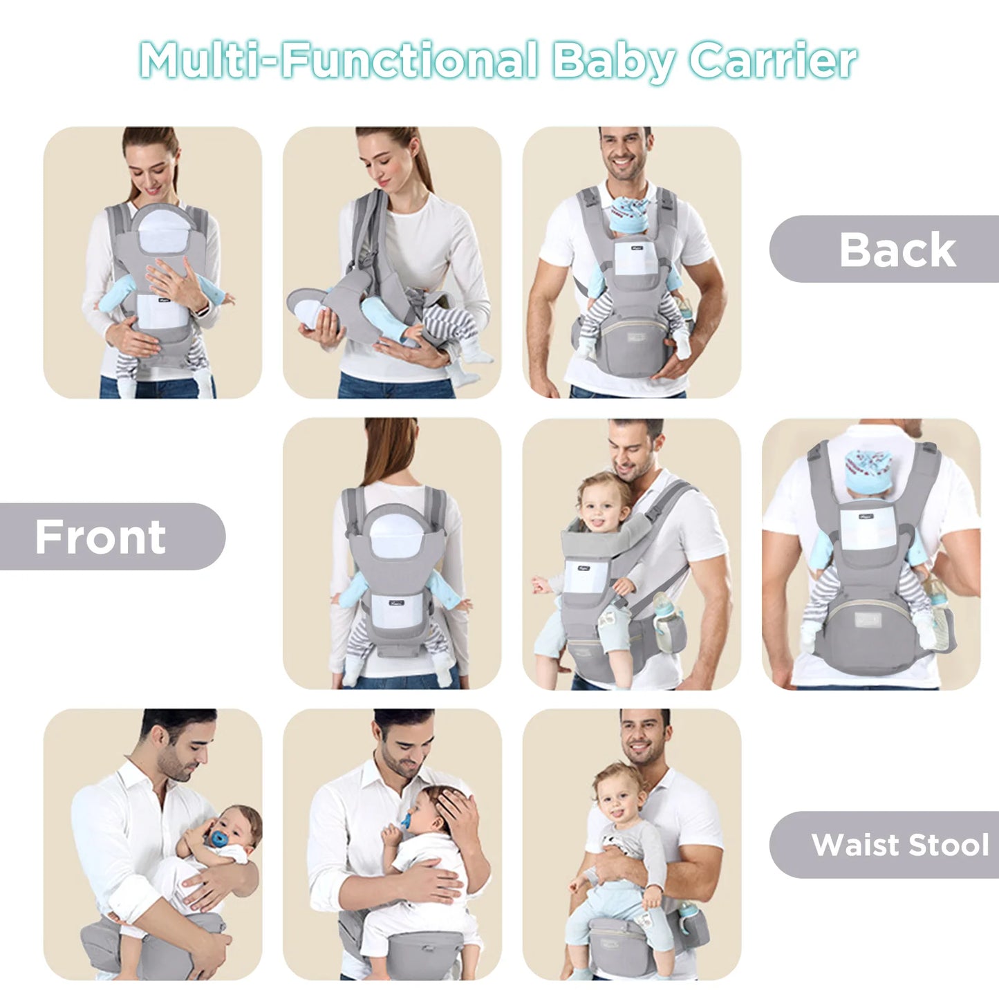 Multi-Position Ergonomic Carrier (Newborn to Toddler)