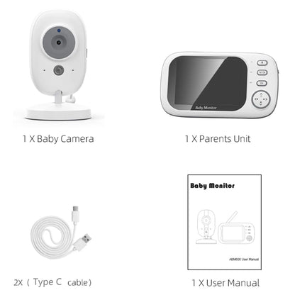 Check on Baby Day or Night: 3.5 Video Monitor with Temperature Sensor