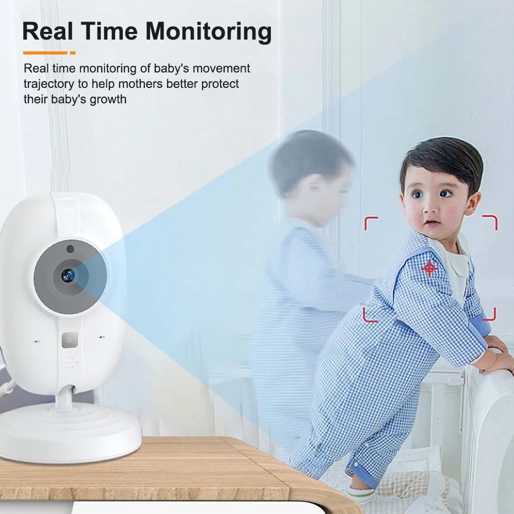 Check on Baby Day or Night: 3.5 Video Monitor with Temperature Sensor