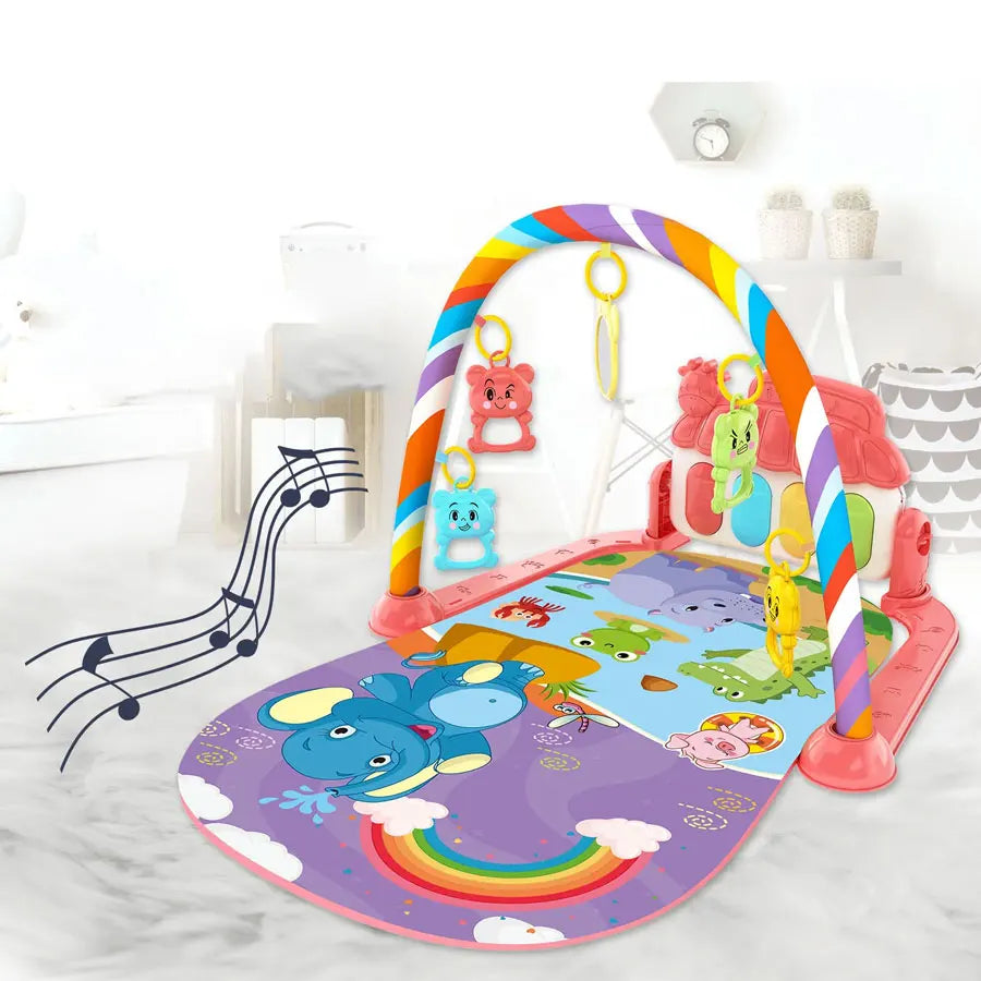 Interactive Play Arch with Soft Floor Mat