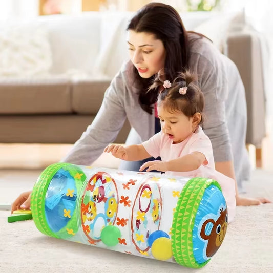 Inflatable Baby Crawling Roller Toy Rattles Games for Babies Development 6 12 Months Baby Crawling Toy Fitness Educational Toys