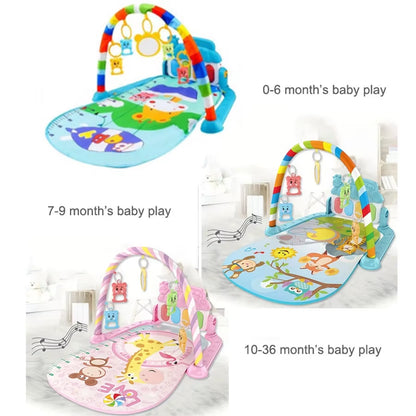 Baby Music Rack Play Mat Kids Piano Keyboard Carpet Gym Crawling Activity Baby Rug Early Educational Toy for Infant Gift