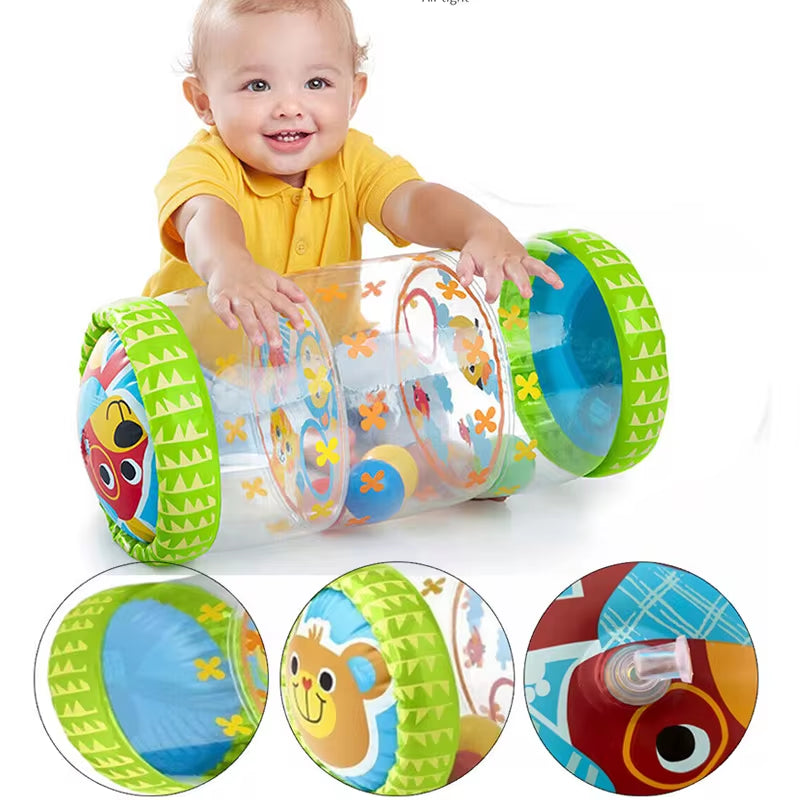 Inflatable Baby Crawling Roller Toy Rattles Games for Babies Development 6 12 Months Baby Crawling Toy Fitness Educational Toys