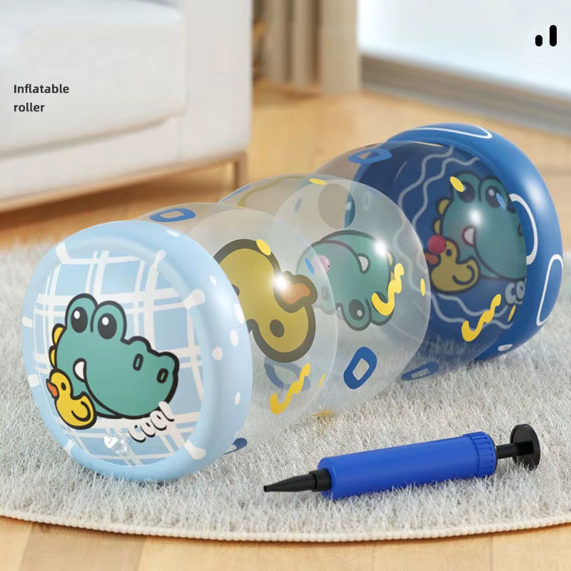 Inflatable Baby Crawling Roller Toy Rattles Games for Babies Development 6 12 Months Baby Crawling Toy Fitness Educational Toys
