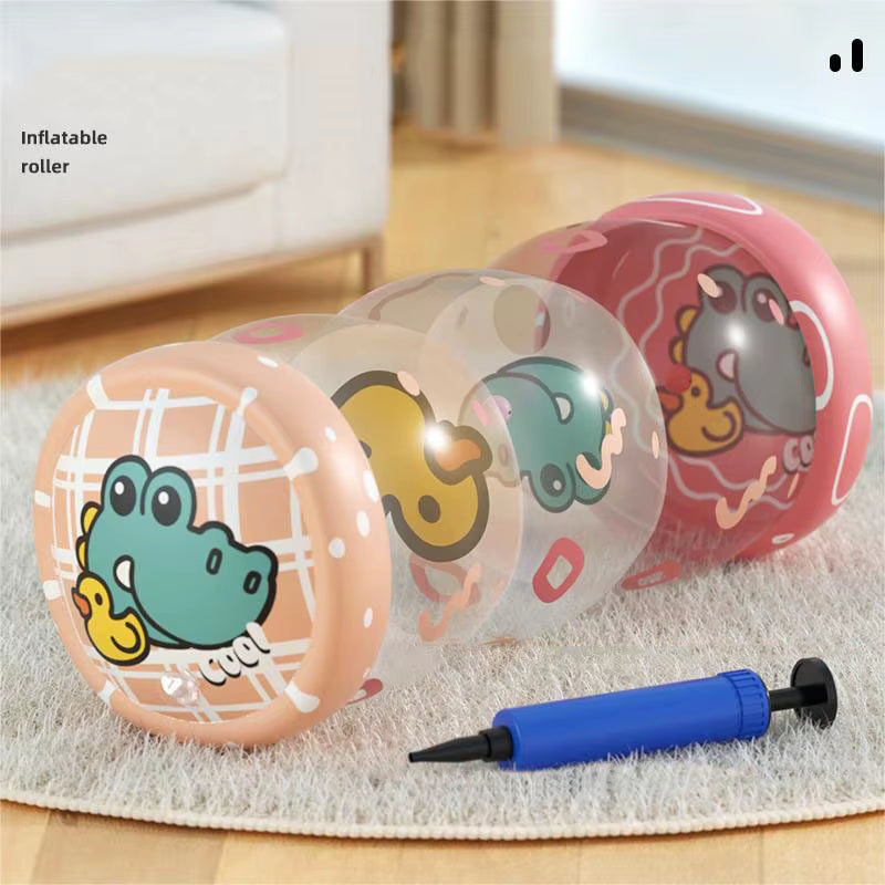 Inflatable Baby Crawling Roller Toy Rattles Games for Babies Development 6 12 Months Baby Crawling Toy Fitness Educational Toys